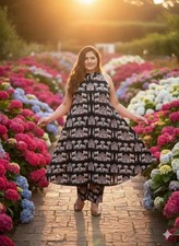 Women's Sleeveless Cotton Kurti Cord Set Indian Bollywood Top Kurta Palazzo Set