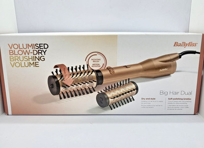 BaByliss Big Hair Dual Rotating Hot Air Styler Brush AS952E 220-240V EU Plug NEW