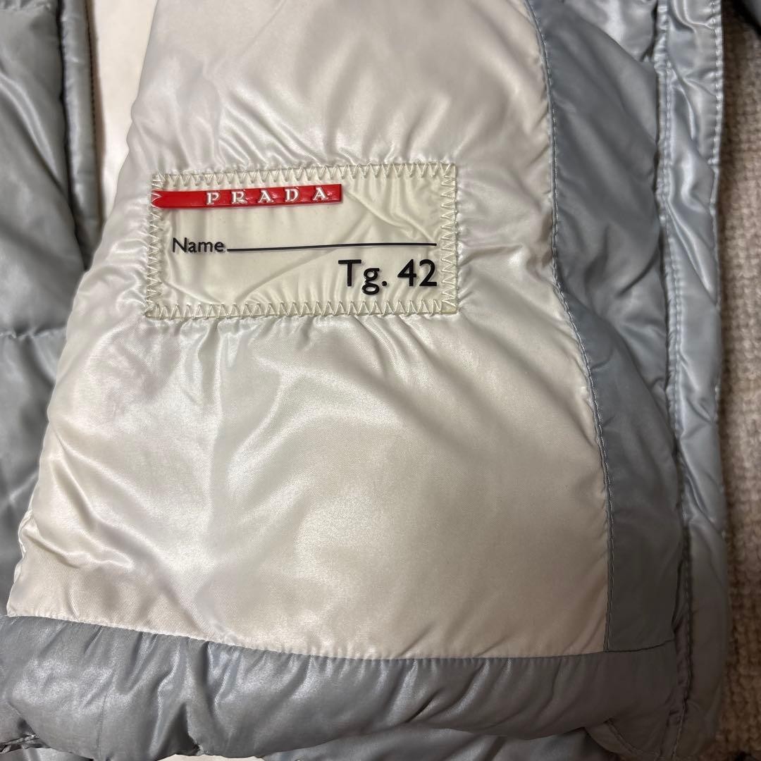 USED PRADA SILVER DOWN JACKET ACCEPTABLE - image 7
