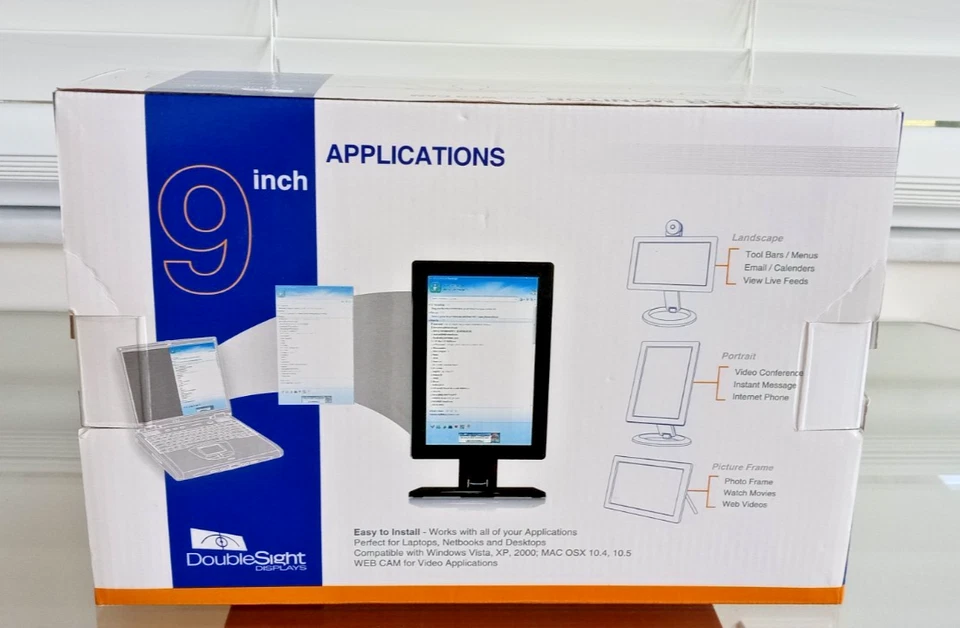 DoubleSight Smart USB Touch Screen LCD Monitor-9" Screen-Portable-BRAND NEW! - Image 4 of 4