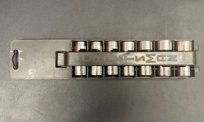 #ad Craftsman USA Vintage Universal Swivel Socket Set Of 7 W Rail SAE Used $40.95