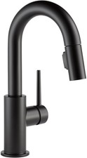 Delta 9959-DST Trinsic 1.8 GPM 1 Hole Pull-Down Bar/Prep Faucet - Black