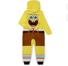 SpongeBob SquarePants Size M  (8) Union Suit Zip New With Tag