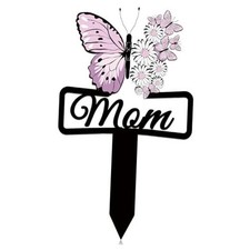 Butterfly Metal Grave Markers - Cemetery Stake Memorial Decoration for Black1