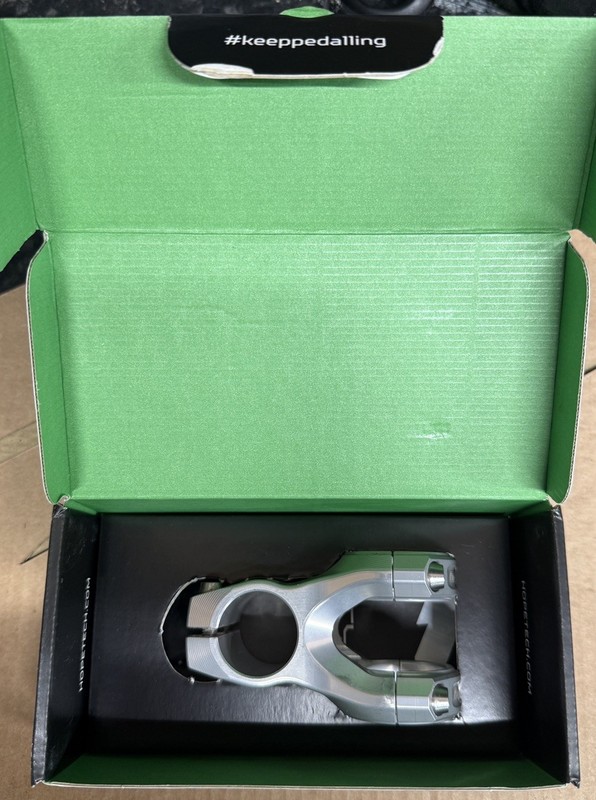 Hope Gravity Stem 50mm Reach,  35mm Clamp, silver 