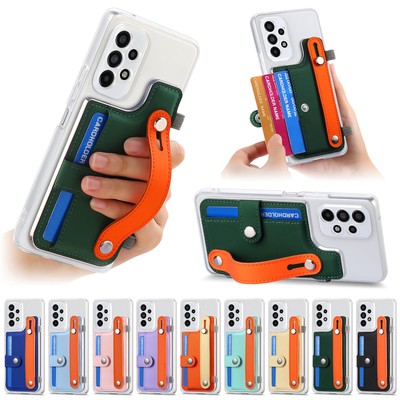 Card Holder Case Für Samsung S25 S24 S23 S22 S21 FE Ultra Plus Schutzhülle Etui