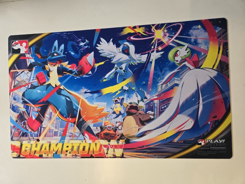 2026 Q4 Pokemon TCG League Cup Champion Playmat Mega Evolution Brand New