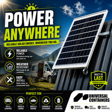 Solar Panel Kit Portable 12V Battery Charger Off Grid Camping Caravan Shed Power