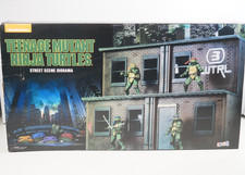 NECA TMNT Street Scene Diorama 1990 Movie SDCC