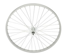 Bike 26 x 1.75 Alloy Front Wheel 36 Spoke 14g UCP 3/8 Axle Single Wall Silver.
