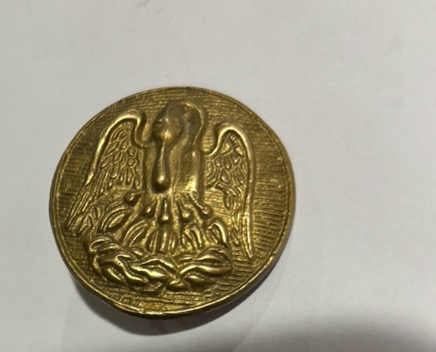 Antique Brass Eagle Pin C-Clasp
