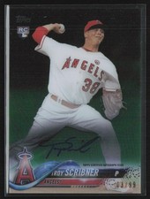 Troy Scribner 2018 Topps Clearly Authentic Green RC Auto /99 #CAA-TSC Los