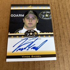 2012 Leaf Army AUTO ROOKIE SP /125 Vince Biegel RC #TA-VB1 Football Card (f3)