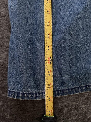 Bobbie Brooks Denim Dress Womens Large Blue Embroidered Flowers Pockets Casual - Picture 11 of 13