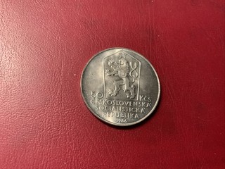 Cecoslovacchia 50 corone 1986 argento Levoca