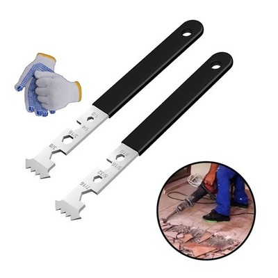 2PC Paver Extractor Tool Set with Double Hook Design for Simple Paver for