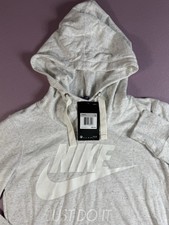 Nike Womens XS Pullover Hoodie Lightweight Gray NWT