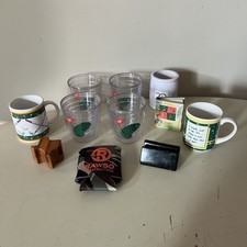 Golfers Birthday Bundle Lot Golf Mugs Golfing Book Texas Paperweight Glasses