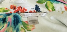VICTORIA&rsquo;S SECRET Womens L Large Floral Pajama Pants Button Up Top Set
