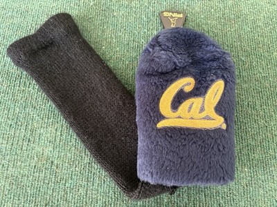 RARE PING CAL BERKELEY FUZZY LONG NECK GOLF WOOD HEADCOVER - GO BEARS!!!