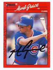 2004 Donruss Timelines Recollection Mark Grace 1990 Auto 1/1 1 of 1 Signature SP