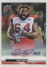 2023 Upper Deck CFL Auto Derek Dennis #4 Auto 1o9l