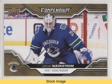 2018-19 Upper Deck Compendium Gold Jacob Markstrom #765 READ 0zu
