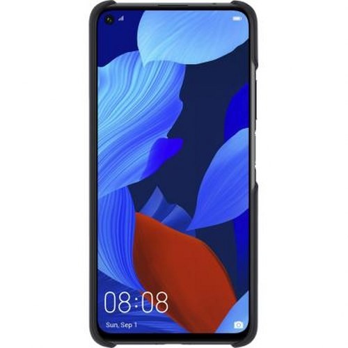 Coque Huawei Nova 5T rigide noire en polycarbonate protection anti-choc - 4