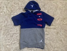 Boy  s Air Jordan Jumpman Blue  Gray Hooded Sweatshirt Large, 12-14  55