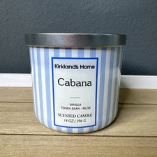 Kirkland’s Home Cabana Candle, Vanilla, Tonka Bean, Musk