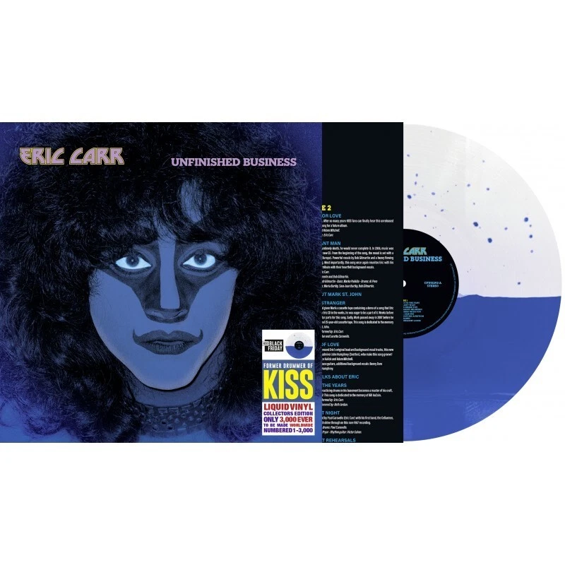 Eric Carr Unfinished Business (Vinyl) 12" Album Coloured Vinyl (Limited Edition)