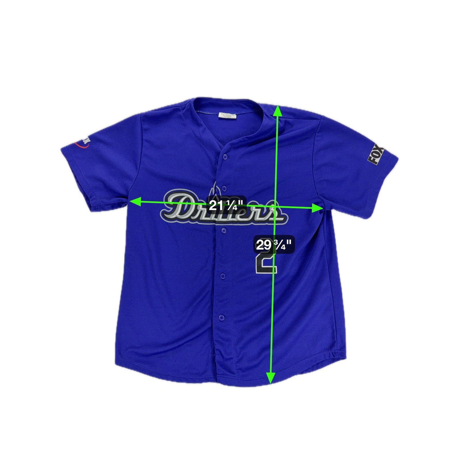 Tulsa Drillers Tulowitzki #2 Baseball Jersey Blue Button Front Promo Mens L