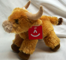 Aurora NICE SOFT TORO THE LIGHT BROWN BULL 8" Plush Stuffed Animal Toy NEW