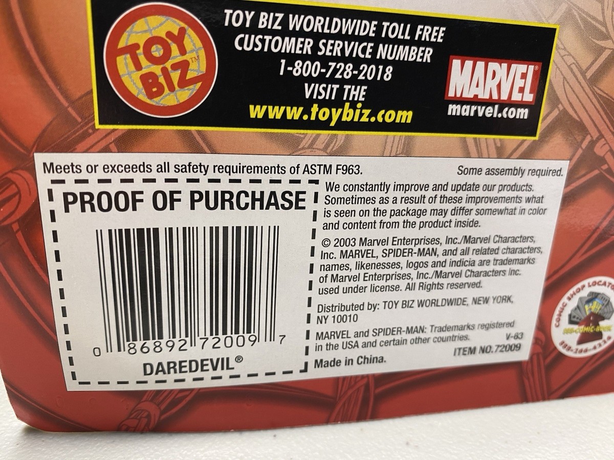 Daredevil Swing 'N Spin from Spider-man Toy Biz, NEW 2003 Marvel
