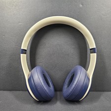 Beats Solo3 Wireless On-Ear Headphones Model A1796 Blue and Cream