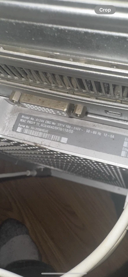 Apple Mac Pro A1289 2.4 GHz 8-Core Intel Xeon 64GB RAM 1TB HD w/Cinema Display - Image 3 of 4