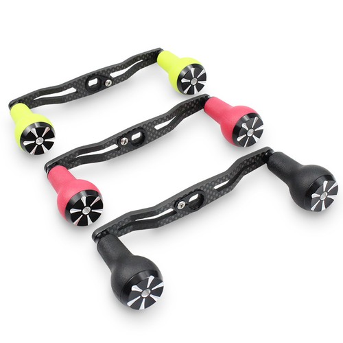 Maniglie Mulinello da Pesca 130MM Manico in Carbonio Manopola Materiale TPE per Mulinelli Baitcasting - Foto 15 di 25