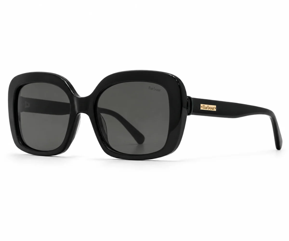 Barbour BAS 3070 104 Women's Sunglasses Black Grey UV400 53/17/140