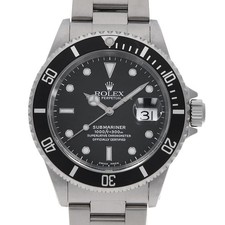 ROLEX SUBMARINER Date 16610 black A Number second hand mens