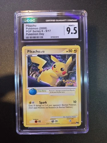 Pikachu Pokemon Day Stamped POP Series 6 CGC 9.5