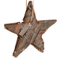 Deko Sterne Pinien Natur Christbaumschmuck 6Cm 12 StüCk ÖKo-Weihnachtsdeko