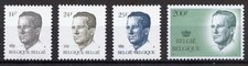 Belgium 1231-1234 MNH, King Baudouin Definitive Set from 1986-90.