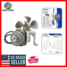 Appli Parts 10W Refrigeration Motor 115V 0.65A 1450RPM with Aluminum Fan Blade