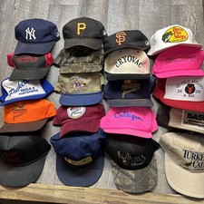 Vintage Trucker Snapback Strap back Hats Assorted Lot of 20 MLB Pheasants Army