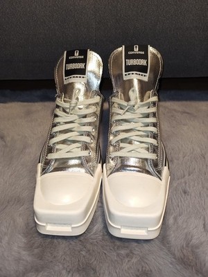 Rick Owens x Converse Schuhe Silver Metallic Opium Style EU 42,5