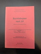 Buch Buchfahrplan Heft 3 P Deutsche Bundesbahn 1975 BD Hannover