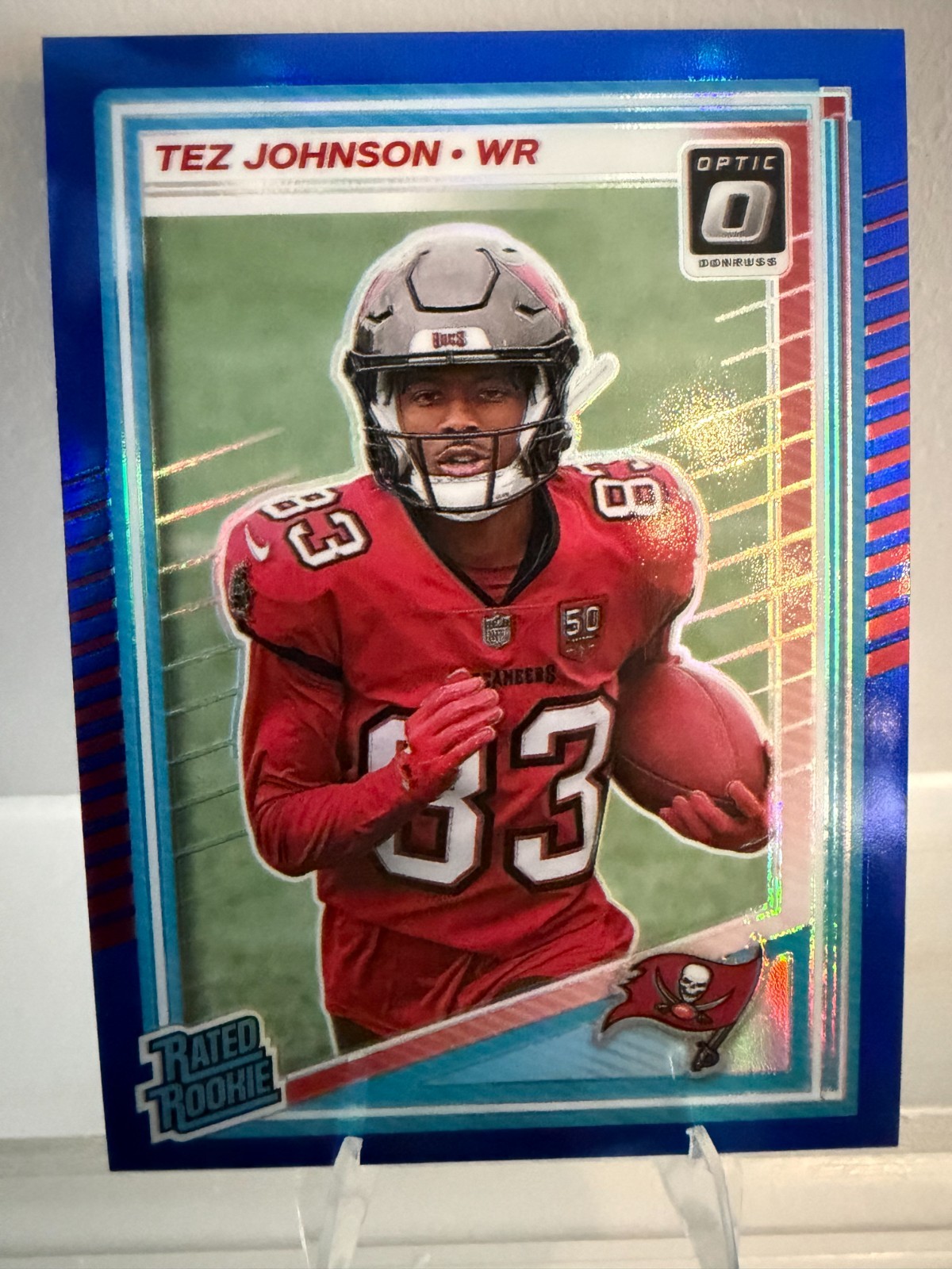 2025 DONRUSS OPTIC TEZ JOHNSON BLUE #231 /249 (RC)