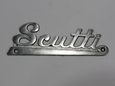Vtg Scutti Pontiac Rochester New York Metal Dealership Badge Emblem Tag Trunk Ny