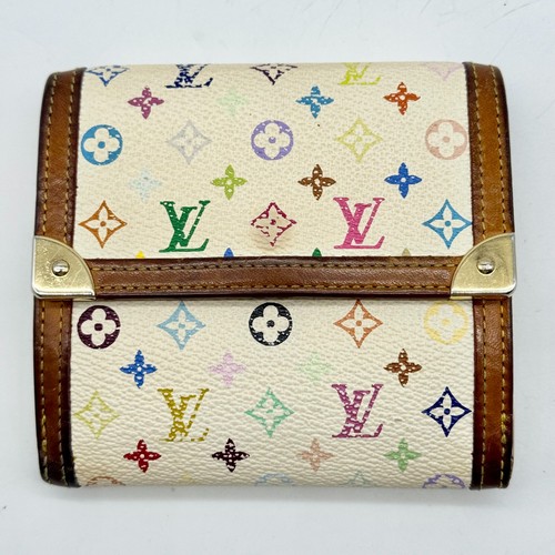 Louis Vuitton Multicolor Cartes Credit Wallet M92983 TH0065 Y2K Authentic - Picture 2 of 23
