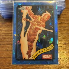 2025 Topps Chrome Sapphire Edition Marvel Human Torch #40